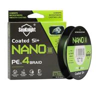 Seaknight NANO II 4 Strands Braided Lines 300M Smooth PE Braid Multifilament Wire Carp Fishing Lines Double Coating UV-proof Saltwater-proof Fishing Line for Sea Fishing Ultralight 7-15LB