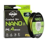 Seaknight NANO II 4 Strands Braided Lines 300M Smooth PE Braid Multifilament Wire Carp Fishing Lines Double Coating UV-proof Saltwater-proof Fishing Line for Sea Fishing Ultralight 7-15LB