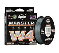 Seaknight W4 4 Strands Braided Lines 300M/500M Super Smooth PE Multifilament Line Carp Fishing Lines Double Coating UV-proof Saltwater-proof Fishing Line for Saltwater Sea Fishing 15-100LB