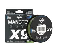 Seaknight X9 9 Strands Braided Lines 500M Smooth PE Braid Multifilament Wire Carp Fishing Lines Double Coating UV-proof Saltwater-proof Fishing Line for Sea Fishing 17-80LB