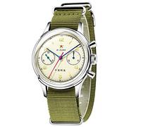 SEAKOSS Men Classic 38mm Pilot Chronograph Watch 1963 ST1901 Mechanical Movement Wristwatches Sapphire Crystal Acrylic Glass Mirror Stainless Steel Case, 38mm Sapphire + With Gooseneck,