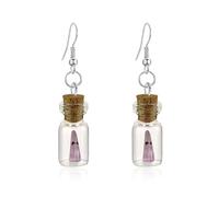 Seakuur Ghost Glow-In-The-Dark Spooky Charm Pendant Earrings Party Jewelry Gifts for Women Halloween, L, Metal, No Gemstone