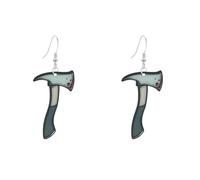 Seakuur Halloween Earrings for Women Acrylic Terrifying Blood Drop Hands Feet Axe Cup Gun Earrings Spooky Horror Party Decorations Jewelry, L, Acrylic, No Gemstone