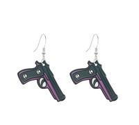 Seakuur Halloween Earrings for Women Acrylic Terrifying Blood Drop Hands Feet Axe Cup Gun Earrings Spooky Horror Party Decorations Jewelry, L, Acrylic, No Gemstone