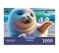 Seal 1000 Piece Jigsaw Puzzle For Adults Educational Games Stress Relief Puzzle Exercise The Memory of The Brain for Men, Women, Elders, Seniors 70x50cm/1000pcs
