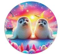 Seal 1000 Piece Jigsaw Puzzle for Adults Sea Animal Brainteasing Jigsaws Educational Games Fun Present & Activity 1000pcs (67.5x67.5cm)