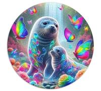Seal 1000 Piece Jigsaw Puzzle for Adults Sea Animal Brainteasing Jigsaws Educational Games Great Gift 1000pcs (67.5x67.5cm)