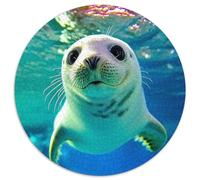 Seal 1000 Piece Jigsaw Puzzle for Women, Men Sea Animal Challenging Puzzles Educational Games Creativity & Gift Giving 1000pcs (67.5x67.5cm)