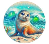 Seal 1000 Piece Jigsaw Puzzle for Women, Men Sea Animal Colourful Jigsaws Educational Games Great Gift 1000pcs (67.5x67.5cm)