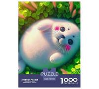 Seal 1000 Pieces Cute Ocean Animal Paper Jigsaw Puzzle - Challenging & Brainteasing Educational Game for Adults & Kids | 70x50cm/1000pcs