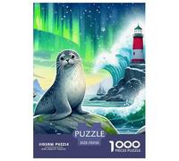 Seal 1000 Pieces Cute Ocean Animal Paper Jigsaw Puzzle - Impossible Educational Game for Adults & Kids | 70x50cm/1000pcs