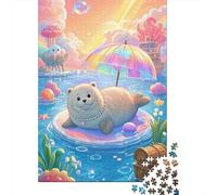Seal 1000 Pieces Puzzles Challenging And Brainteasing Puzzle Jigsaw Puzzles Colorful Challenging for Adults Teens 1000pcs (75x50cm)