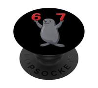 Seal 67 Meme Six Seven Funny PopSockets Adhesive PopGrip