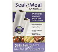 Seal-a-Meal 8" x 20' Vacuum Seal Rolls for Seal-a-Meal and FoodSaver, 2 Pack