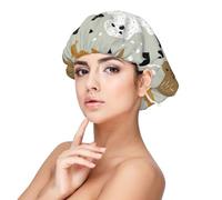 Seal And Walrus Pattern,Adult's Satin Sleeping Cap - Women's Elastic Sleep Bonnet, Adjustable Overnight Hair Cover