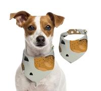 Seal And Walrus Pattern,Dog Bandanas Cotton Pet Scarf Adjustable Bibs for Pet,M