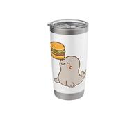 Seal Balancing Burger Cartoon Stainless Steel Insulated Tumbler