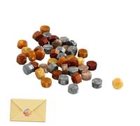 Seal Beads, Seal Kit | Lacquer Seal Beads in Assorted Colors,100 Lacquer Balls with Stamps, Beads for Kids, Adults, Friends, Family