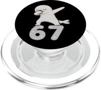 Seal Dabbing 67 Meme Six Seven Funny Gen Alpha PopSockets PopGrip for MagSafe