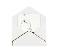 Seal Elegant Greeting Card â€“ Premium Pearl Paper Foldable Card With Gold Trim, Blank Inside For Personal Message â€“ Perfect For Christmas, Birthday, Wedding & Valentineâ€™s Day