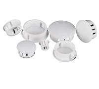 Seal Hole Plugs,Rubber Pipe Cover,Plastic Hole Plugs, 10 Pcs Dia 60mm To100mm Locking Insert End Cap, Flush Type Covers Plug Stopper For Furniture Shelf Cabinet(White,70mm)