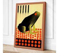 Seal in Modernist Form Canvas Wall Art Print 24x16 Inch (61 x 41 cm)