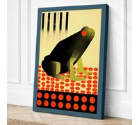 Seal in Modernist Form Canvas Wall Art Print 24x16 Inch (61 x 41 cm)