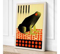 Seal in Modernist Form Canvas Wall Art Print 36x24 Inch (91 x 61 cm)