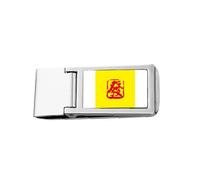 Seal Issued Ancient Chinese Make Fortune Slim Money Clip Stainless Holder Pocket Wallet
