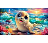 seal Jigsaw Puzzles 1000 Pieces Fun and Challenging Family Game Puzzle Game Great Gift Idea for The Whole for Women, Gifts for Men 38x26cm/1000pcs