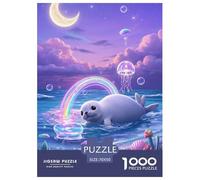 Seal Jigsaw Puzzles Puzzle for Adults Kids. 1000 Pieces Great Gifts Challenge Toy Educational Games Home Decoration for Educational Games Gifts 70x50cm/1000pcs