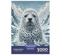 Seal Jigsaw Puzzles Puzzle for Adults Kids. 1000 Pieces Impossible Challenge Toy Educational Game Home Decoration for Educational Games Gifts 70x50cm/1000pcs