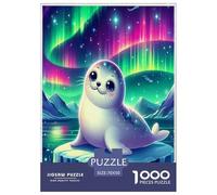 Seal Jigsaw Puzzles Puzzles for Adults Kids. 1000 Piece Whimsical Challenge Toy Educational Game Home Decoration for Adults& Kids Age 14 Years Up 70x50cm/1000pcs