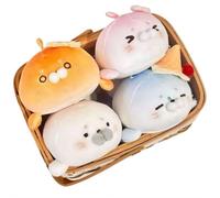 Seal Keychain, 13cm Cute Plush Seal Keyring Bag Charms Stuffed Seal Llaveros Keychain Backpack Purse Car Key Pendant