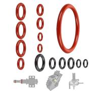 Seal O-rings for Philips Saeco coffee machine, 15 pieces, O-ring seal compatible with Philips silicone sealing rings, brewing group for support valve, steam valve