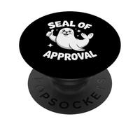 Seal of Approval Pun Funny Seal PopSockets Adhesive PopGrip