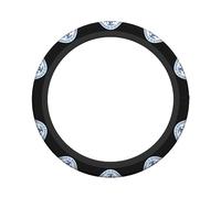 Seal of Borough of Manhattan Steering Wheel Cover 15 Inches Non-Slip Universal Steering Wheel Car Accessories DecorativeCover