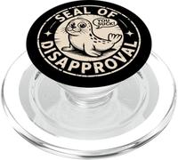 Seal of Disapproval Seals Humor Sea Animal Sarcastic Meme PopSockets PopGrip for MagSafe