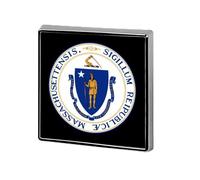 Seal of Massachusetts Custom Brooch Pin Lapel Pins Tie Suit Dress Accessories Wedding Birthday for Men Women