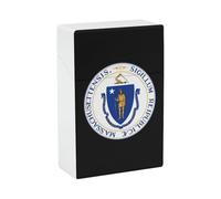 Seal of Massachusetts Funny Cigarette Case Stylish Cigarettes Holder Box Ideal Gifts for Men Women Smoker