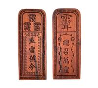 Seal of Taoist Magic Instrument,Taoist Supplies, 1pc 17.5cm Lightning Strike Jujubewood Taoist Supplies Tools Taoist Tokens Seals, Red