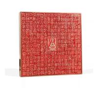 Seal of Taoist Magic Instrument,Taoist Supplies, 1pc 8cm Heart Sutra Seal Engraving Brass Finished Prajnaparami Decoration Buddha Seal
