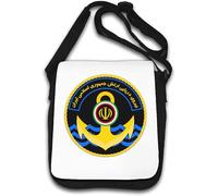 Seal Of The Islamic Republic Of Iran Navy Shoulder Bag White