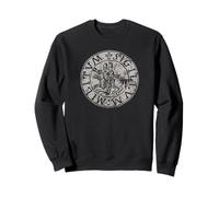Seal of the Knights Templar Grey Distressed Print Sweatshirt