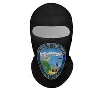 Seal of The State of Alaska Breathable Balaclava Sun Protection Full Face Mask Cycling Sunscreen Headcover Cap Windproof Sports Headwear