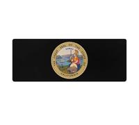Seal of The State of California Cute Gaming Mousepad Rubber Base Desk Mat for Home Office Laptop Computer