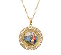 Seal of The State of California Personalized Picture Necklace Photo Pendant Custom Memorial Jewelry for Women