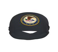Seal of The United States Department of Justice Elevate Your Performance with Fashionable Sweatbands - Ideal for Any Activity!