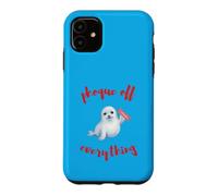 Seal Off Everething Honor Finger Rebel Humor Case for iPhone 11