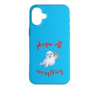 Seal Off Everething Honor Finger Rebel Humor Case for iPhone 16 Plus